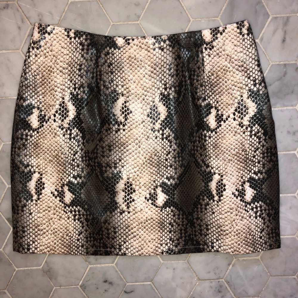 Snakeskin skirt